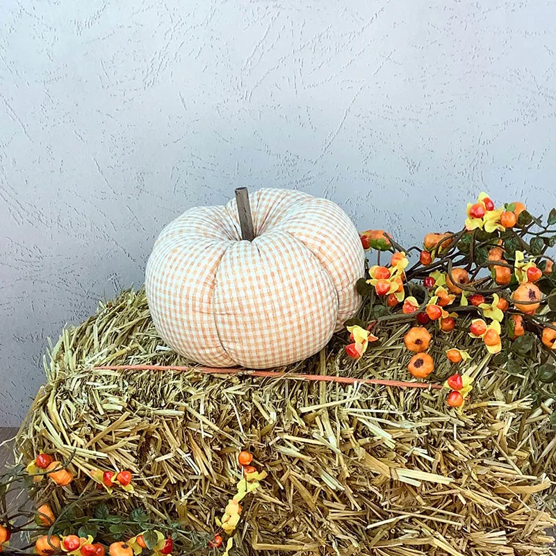 Medium Checked Pumpkin