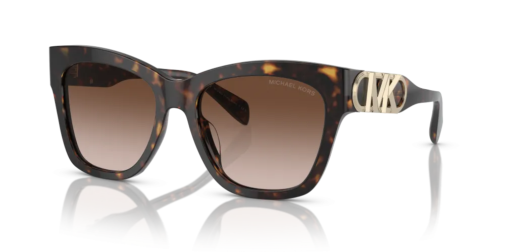 Michael Kors Empire Square Non-Polarized Sunglasses - Dark Tortoise/Brown Gradient