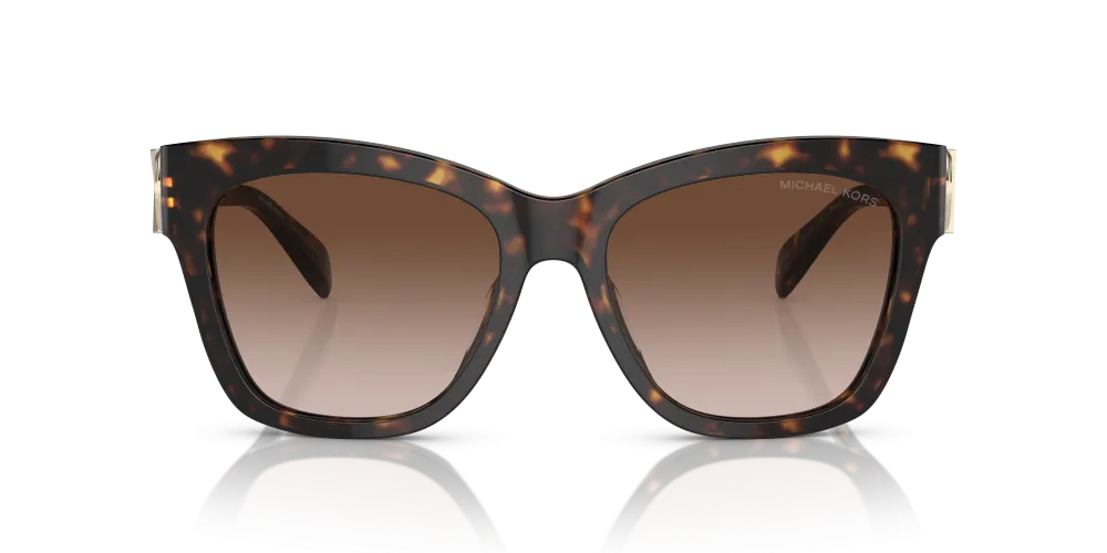 Michael Kors Empire Square Non-Polarized Sunglasses - Dark Tortoise/Brown Gradient