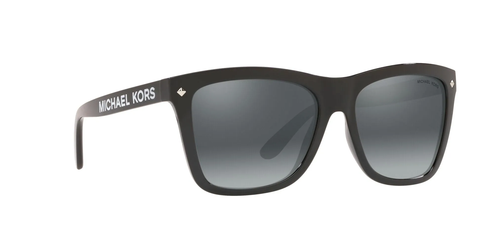 Michael Kors Womens Montauk Black/Black Flash Non-Polarized Sunglasses