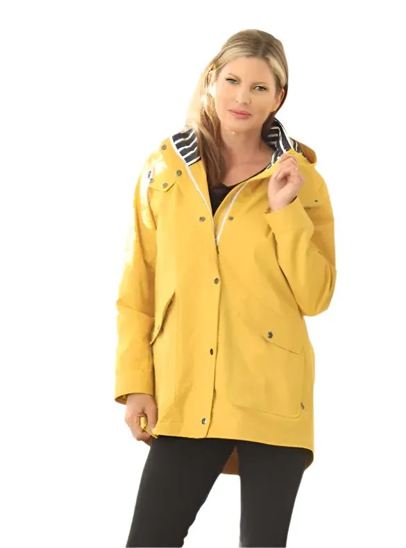 Oopéra by Lindi Lined Raincoat in Yellow - J2410W-4