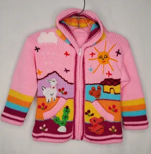 Peruvian Sweater - Pink 3-4