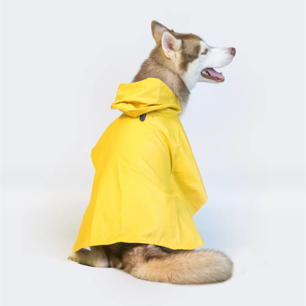 Pet Set Go Cape Style Raincoat for Dogs (Yellow)