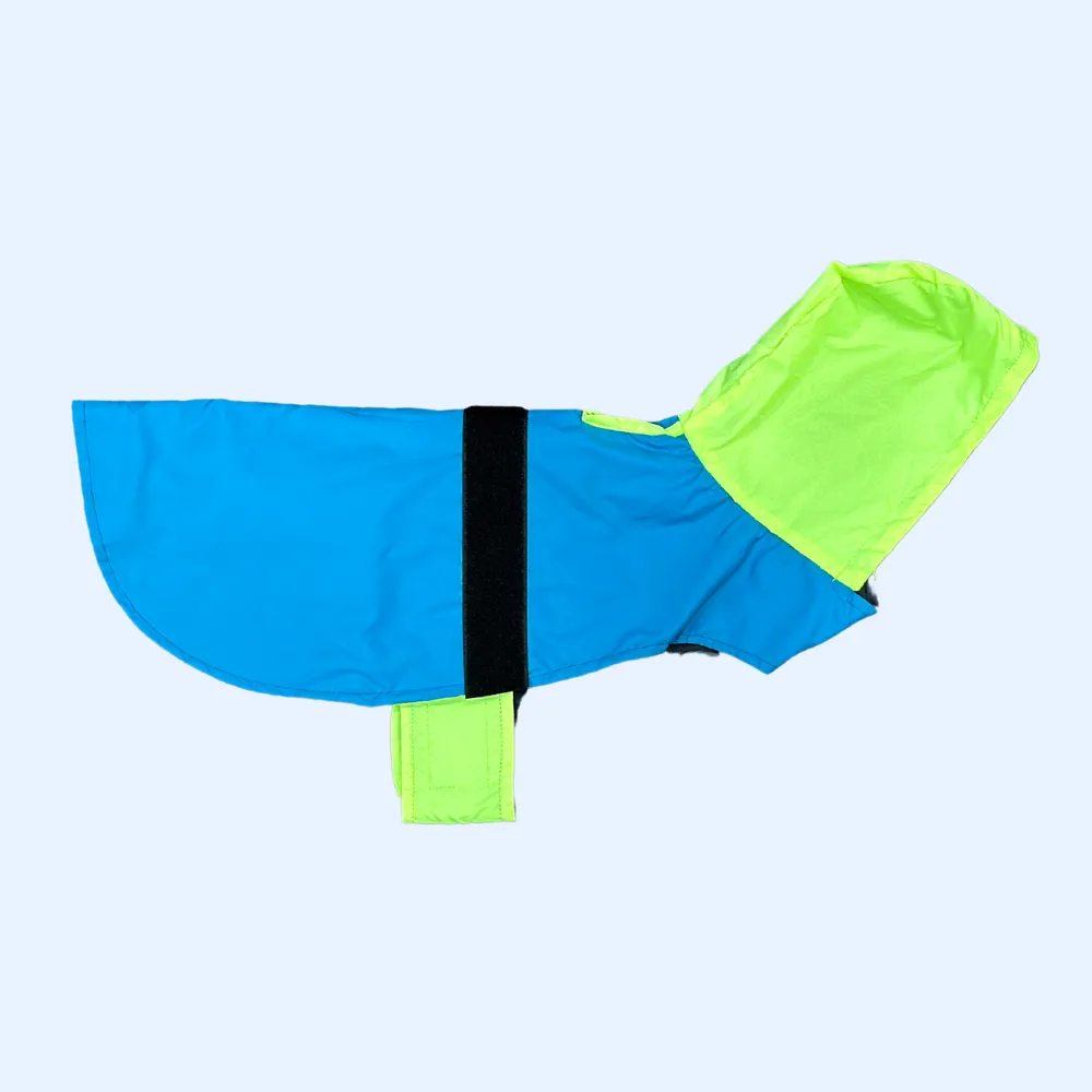 Pet Set Go Splash Waterproof Raincoat for Dogs (Neon Blue)