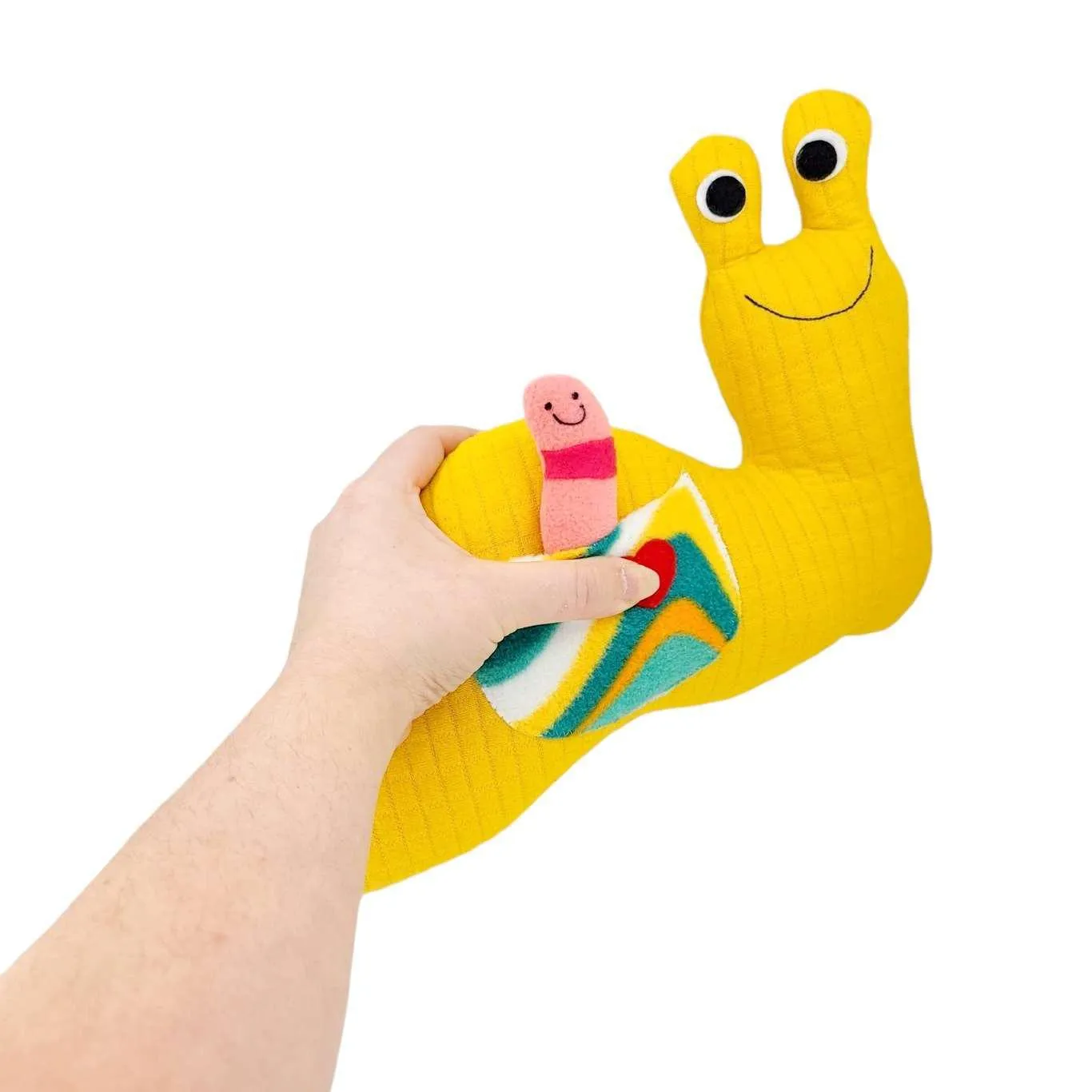 Plush - Banana Slug with Worm by Happy Groundhog Studio