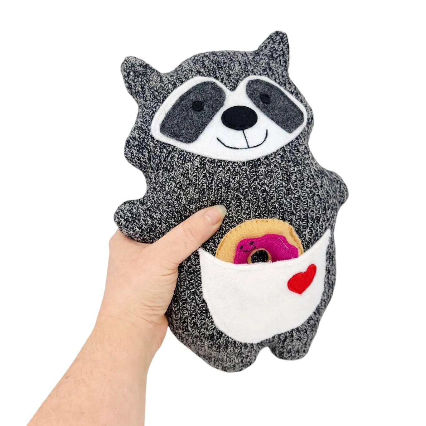 Plush - Raccoon with Donut by Happy Groundhog Studio