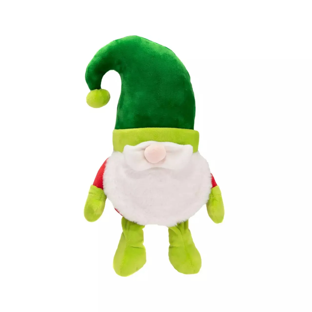 Plush Red or Green Santa Gnome