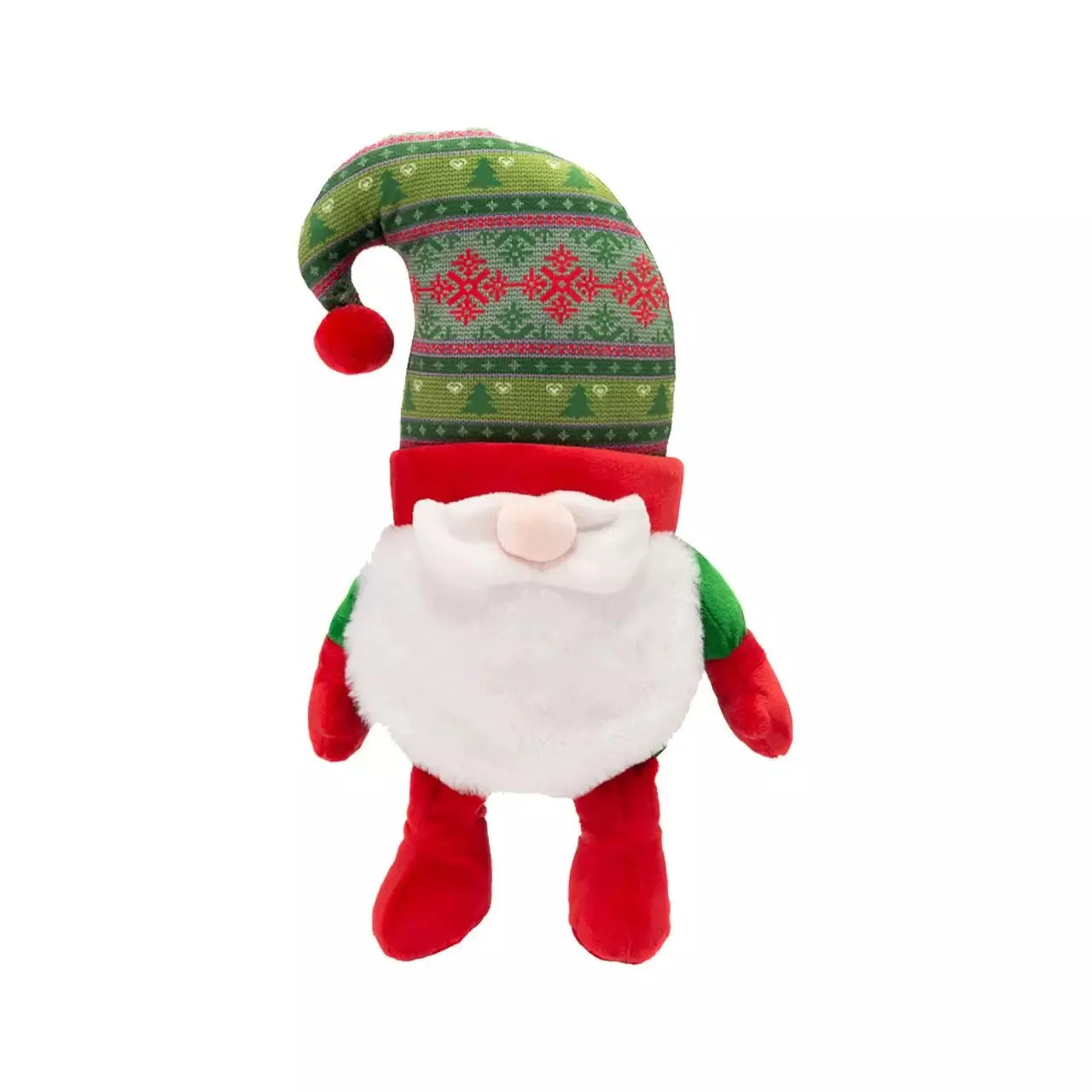 Plush Red or Green Santa Gnome