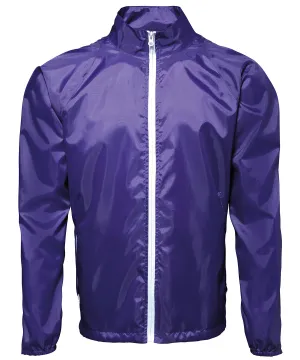 Purple/White - Contrast lightweight jacket