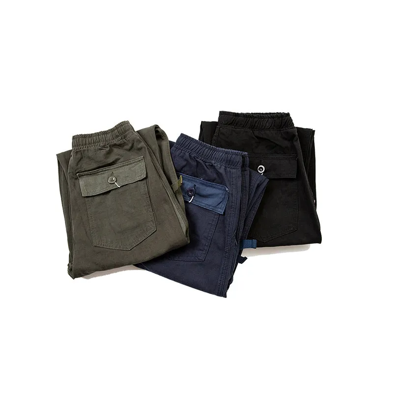 Retro Casual Big Pockets Trousers