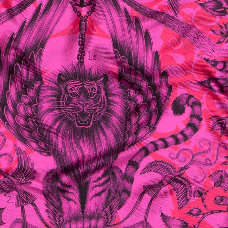 Rousseau Double Printed Silk Scarf