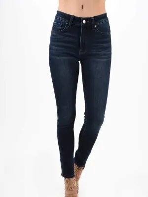 Sadie Wool-Lined High-Rise Skinny Denim