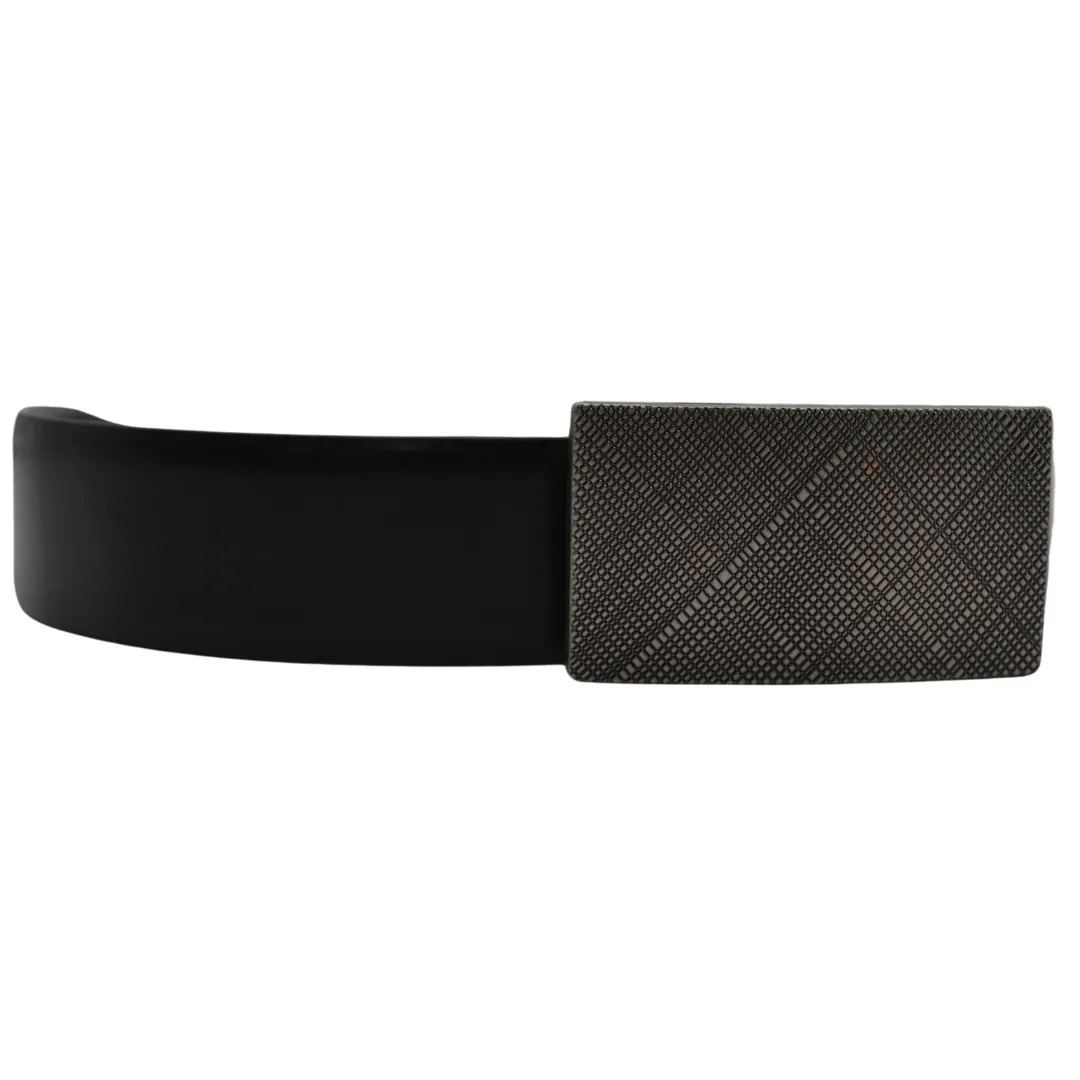 Smith Black Leather Belt - Genuine Leather