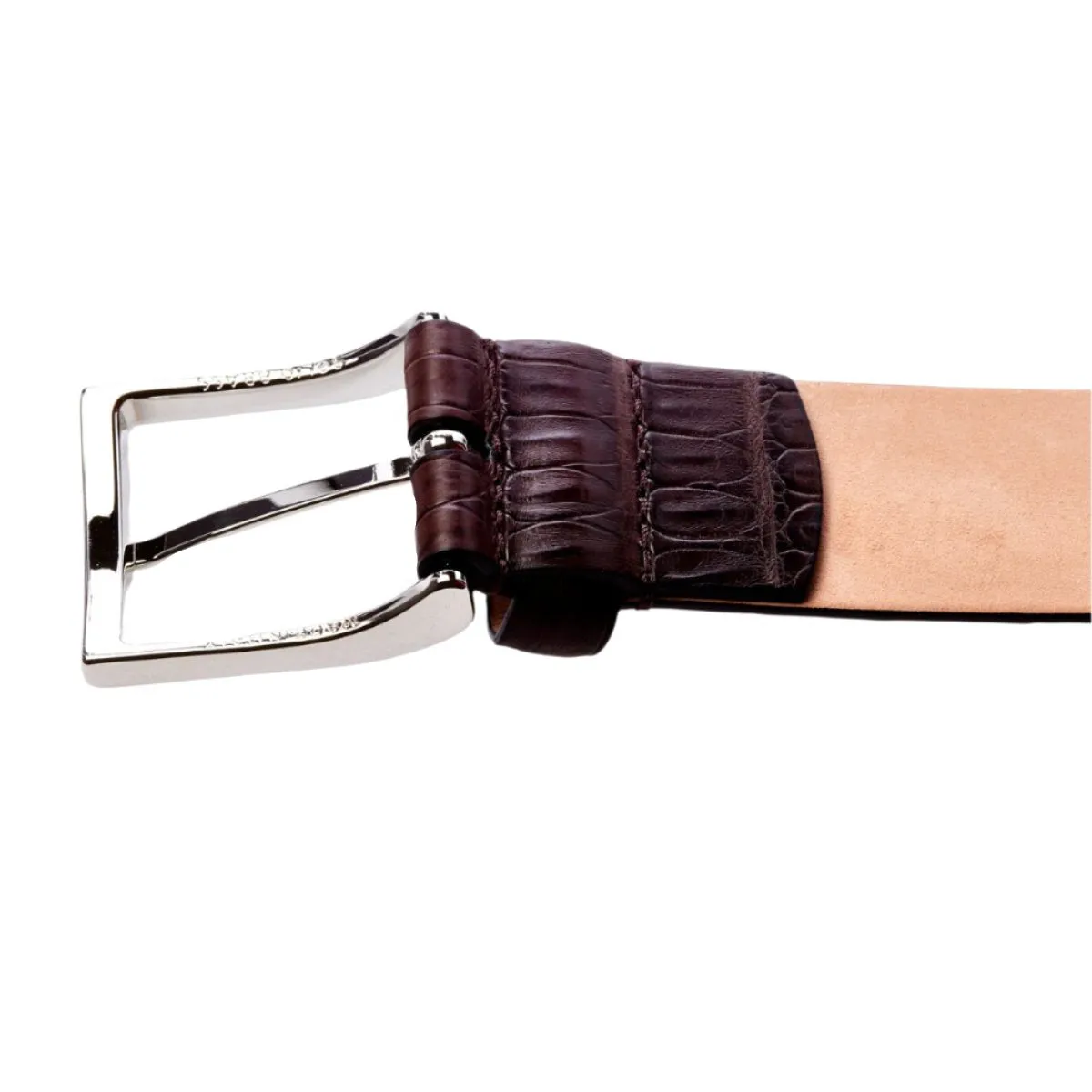 Sovereign Grade Medium Brown Crocodile Belt