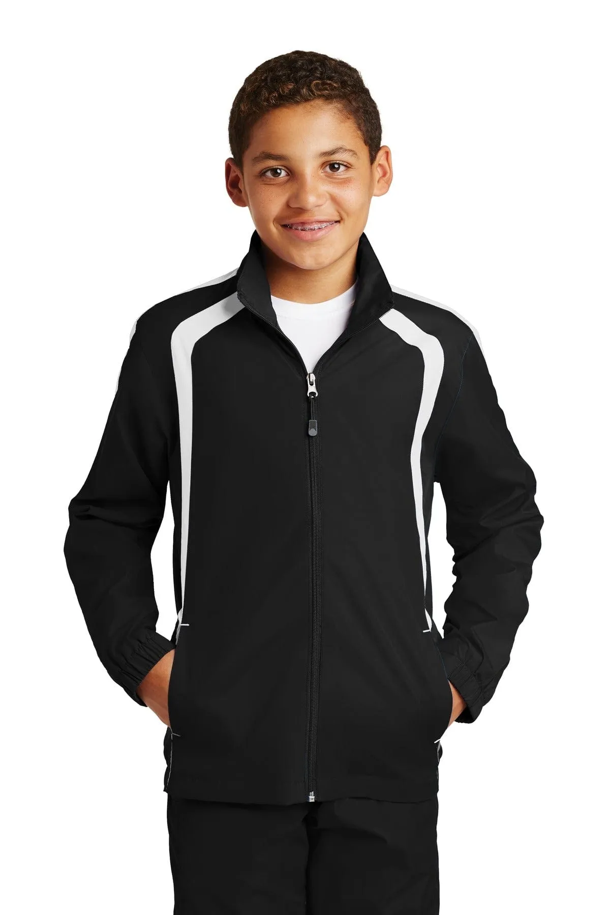 Sport-Tek YST60: Youth Colorblock Raglan Jacket