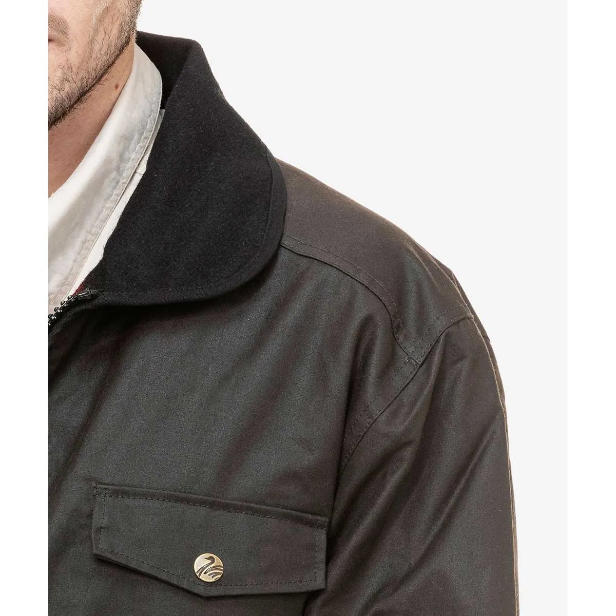 Swanndri Waimak Wool-lined Oilskin Jacket