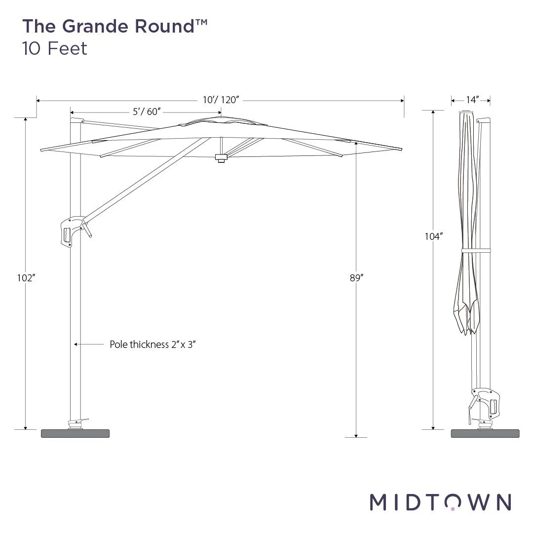 The Grande Round™ - Sunbrella Bengali Purple