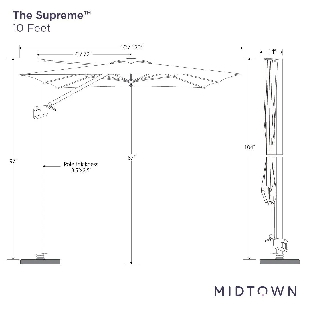 The Supreme™ - Sunbrella Cast Slate