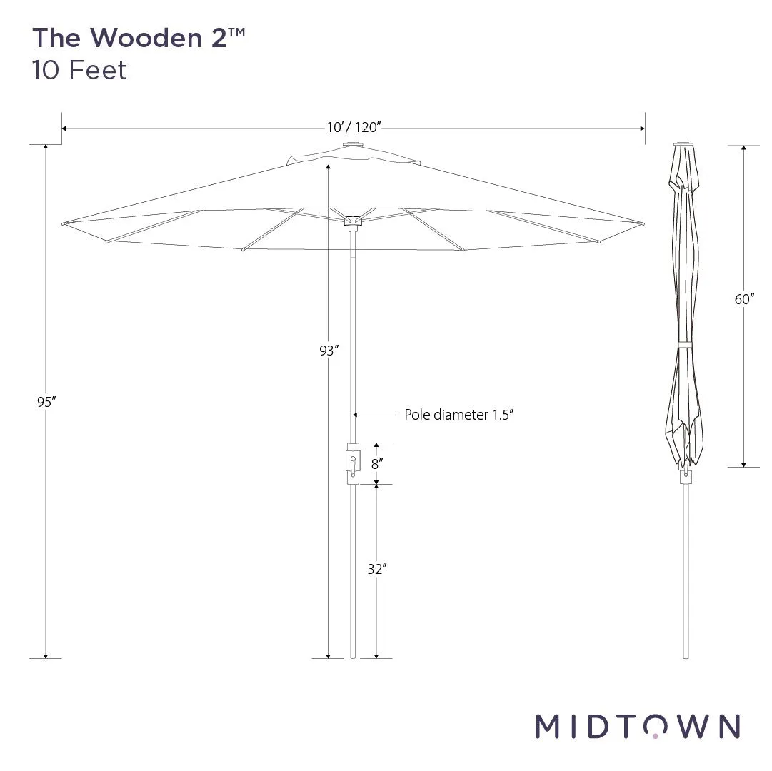 The Wooden 2™ - Sunbrella White