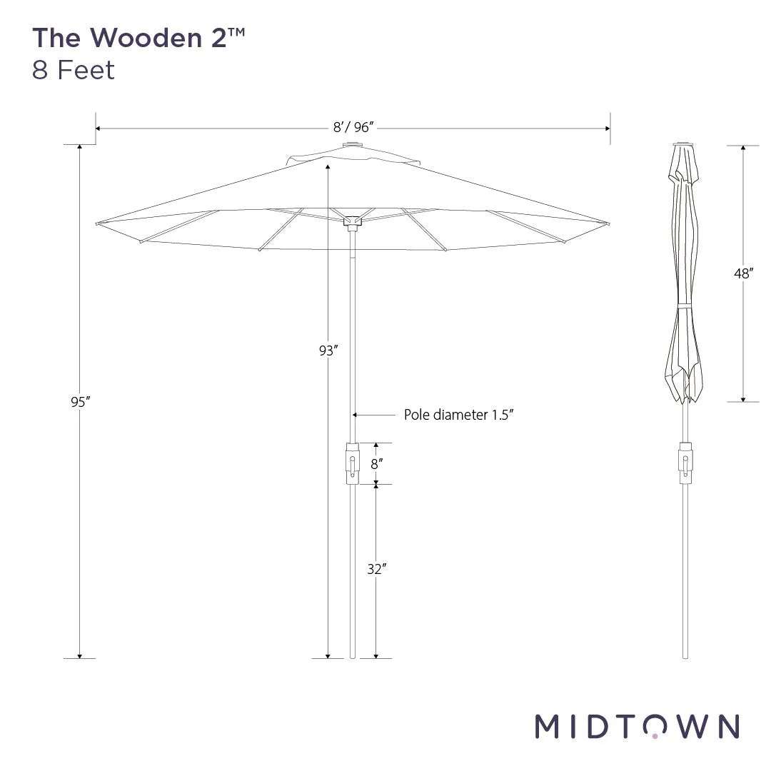 The Wooden 2™ - Sunbrella White