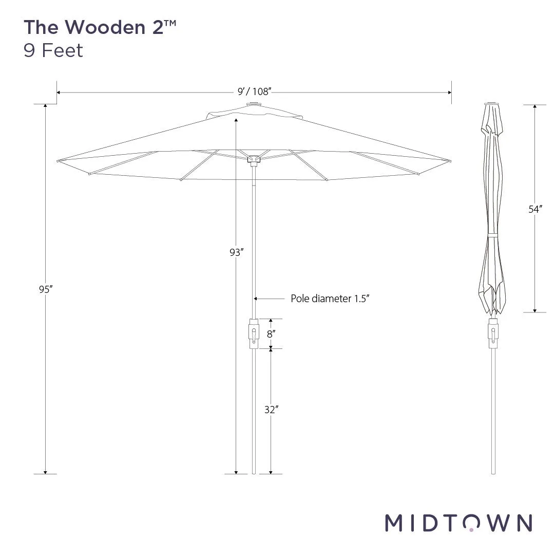 The Wooden 2™ - Sunbrella White