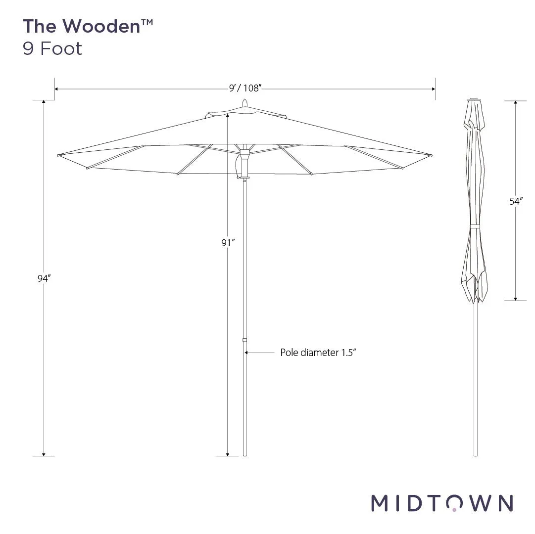 The Wooden™ - Sunbrella Cast Slate