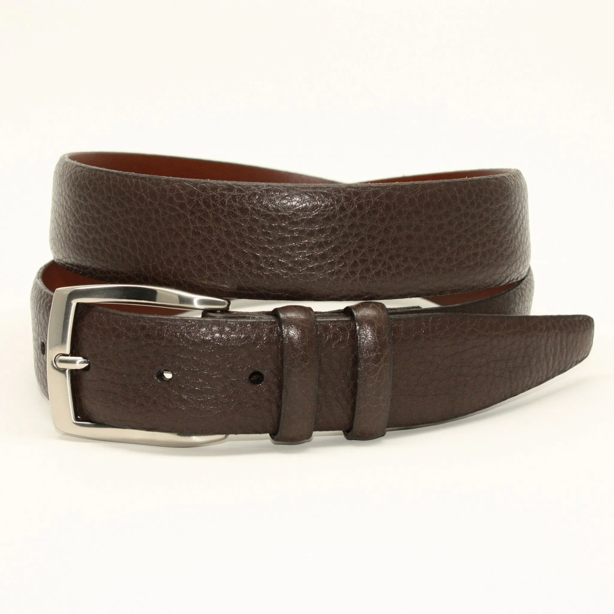 Torino Soft Pebble Grain Calfskin Belt