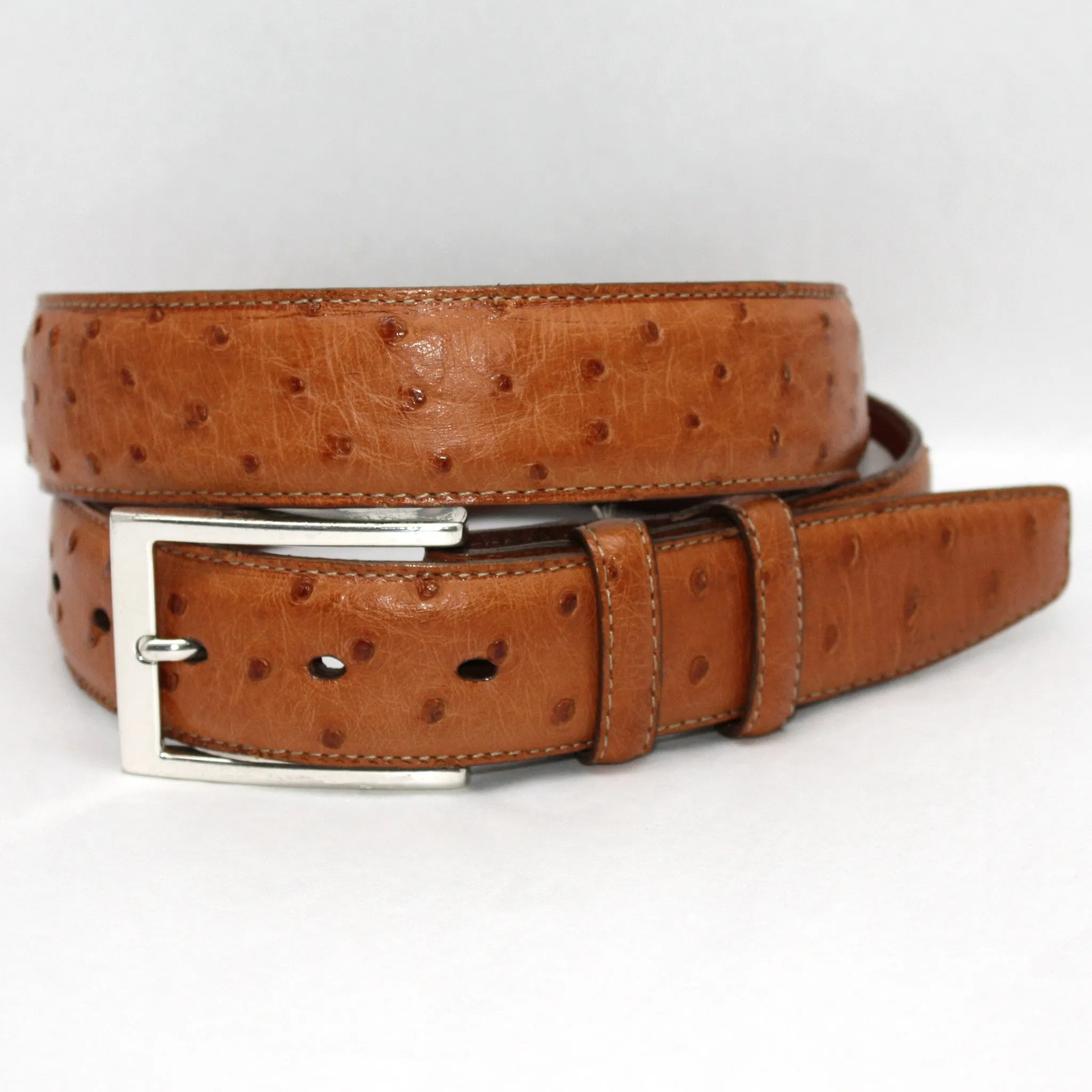 Torino South African Ostrich Quilled Belt