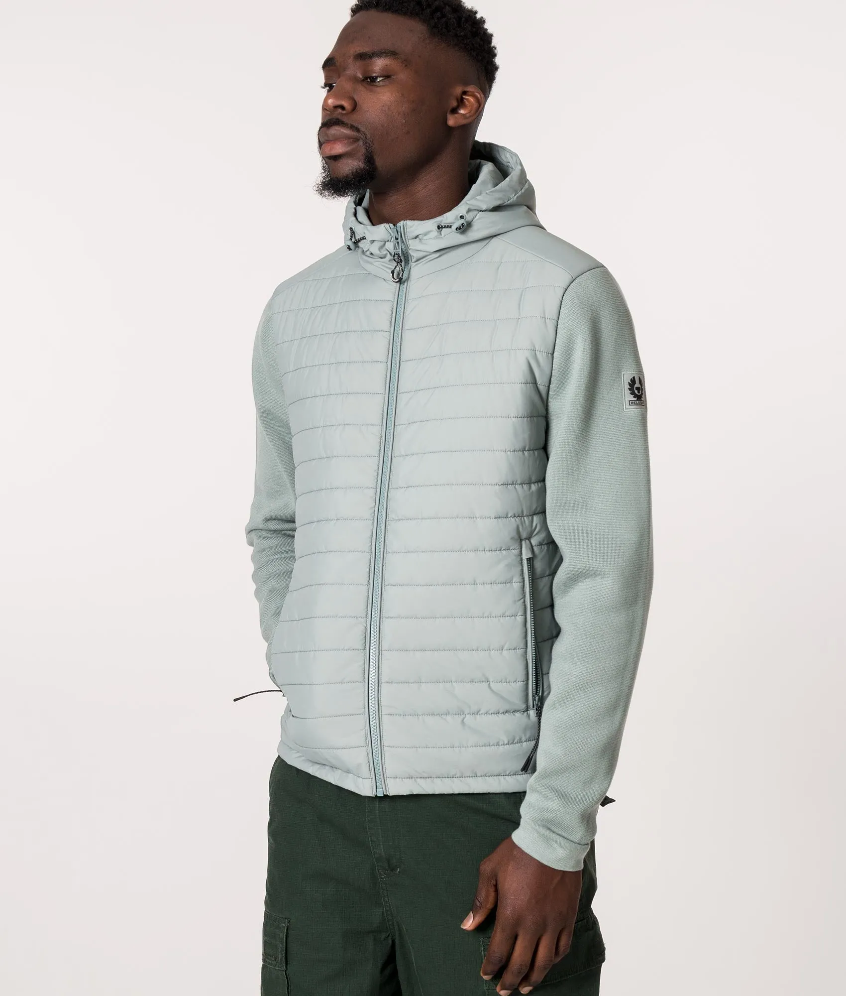 Vert Zip Through Hooded Hybrid jacket