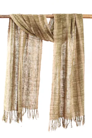 Wild Silk Scarf Natural   Psiadia   Natural, Medium